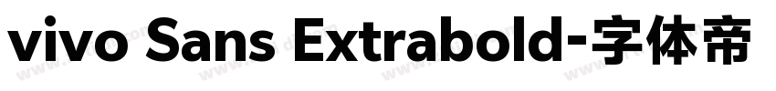 vivo Sans Extrabold字体转换